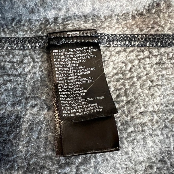 The North Face Women's Full-Zip Fleece Jacket Plaid Gray Blue Size L - Picture 7 of 11